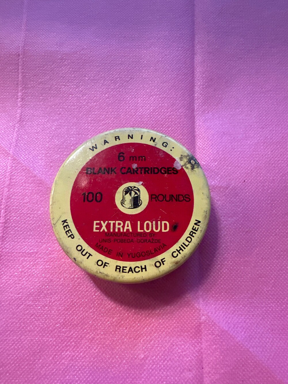 UNIS-POBEDA-GORAŽDE 6 mm Blank Cartridges 100 Rounds Extra Loud Vintage Metal Ti